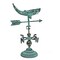 Verdigris Copper Whale Tabletop Weathervane Home Garden w/ Optional Fence Mount
